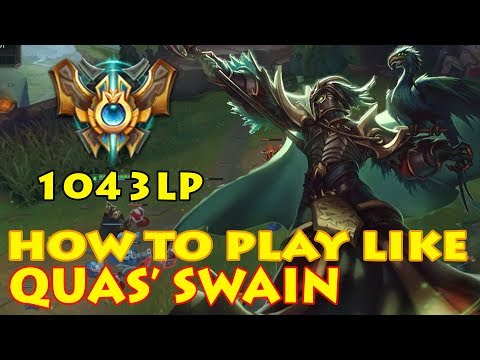 HOW TO PLAY LIKE QUAS'/ENTRANCED SWAIN - BREAKDOWN ANALYSIS: SWAIN VS AD KENNEN TOP CHALLENGER