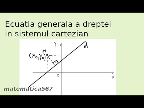 Ecuatia generala a dreptei in sistemul cartezian
