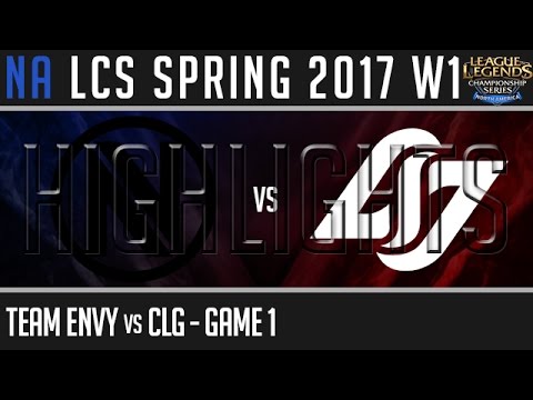 NV vs CLG G1 - NA LCS Spring 2017 W1D3 - Team Envy vs CLG Game 1