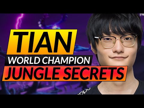How to Jungle like WORLD CHAMPION Tian - Advanced Pathing, Ganking and Tracking - LoL Pro Guide