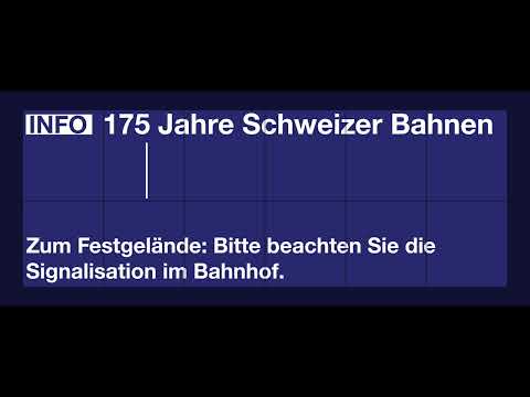 SBB TTS Spezialdurchsage • Olten • 175 Jahre Schweizer Bahnen