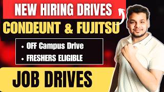 Latest Conduent , Fujitsu Hirings Drives | Off Campus Drives | 2026, 2025 Batch Hiring | Freshers
