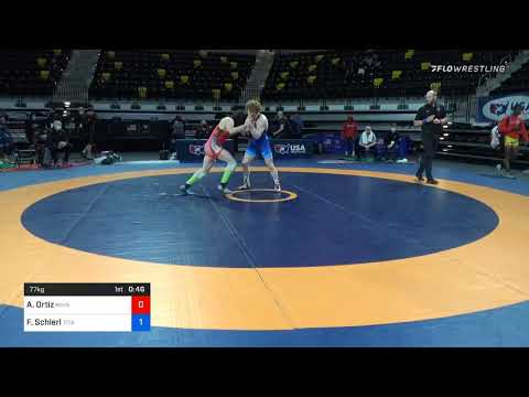 77 Kg Semifinal - Alec Ortiz, Minnesota Storm Vs Fritz Schierl, Titan Mercury Wrestling Club (TMWC
