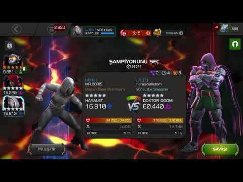 MCOC ALLIANCE WAR BOSS DOOM VS GHOST ONE SHOT (ONE MINUTE :) )