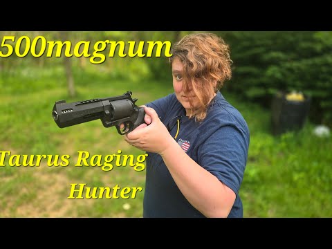 World's Strongest Handgun Wife's First Time Shooting A 500 Magnum  Taurus Raging Hunter