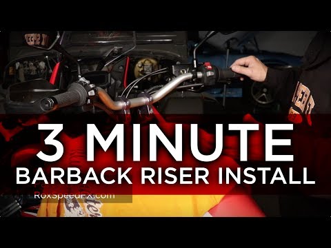 3 Minute Barback Handlebar Riser Install: Rox Risers Part #B17R