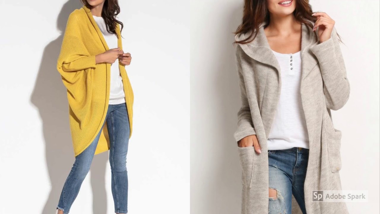 Trendy: długie damskie rozpinane swetry