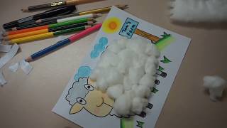 DIY ART: The Cutest Cotton Sheep