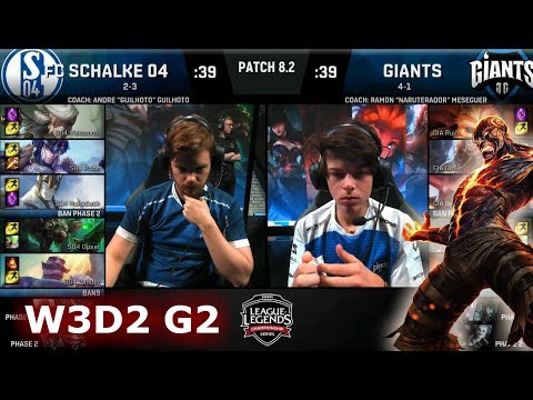 FC Schalke 04 vs Giants | Week 3 Day 2 of S8 EU LCS Spring 2018 | S04 vs GIA W3D2 G2