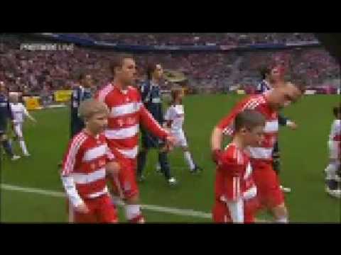 Einlauf Bayern - Köln 22-02-2009