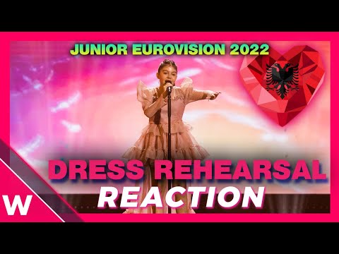 Albania dress rehearsal: Kejtlin Gjata "Pakëz Diell" @ Junior Eurovision 2022 (Reaction) 🇦🇱