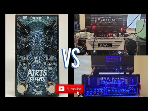 Airis Effects Parallel Overdrive VS Four Amps (Fortin Sigil, Dover Da20, Revv G20, Grandmeister 36)