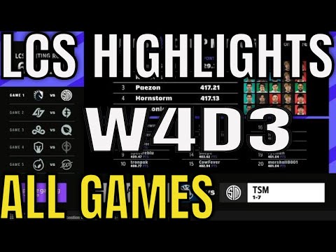 LCS Highlights ALL GAMES W4D3 Spring 2022 | Week 4 Day 3