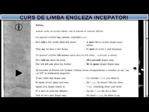 Curs de limba Engleza incepatori (tema+vocabular) - Lectia 13