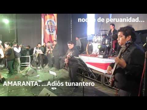 AMARANTA. .. En vivo  casa real ADIÓS  TUNANTERO 2017 julio