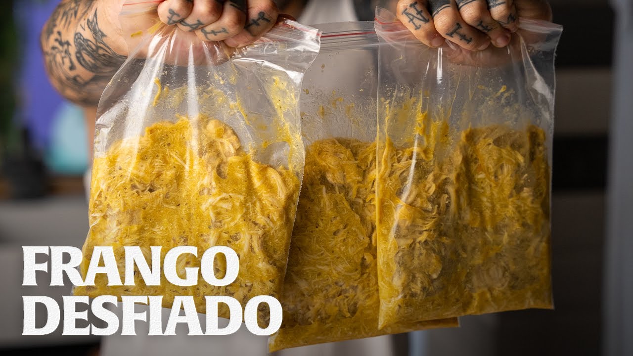 FRANGO DESFIADO PERFEITO PARA DIETA!