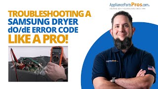 Simple Trick to Fix Samsung Dryer dO or dE Error Code Without Calling a Repairman
