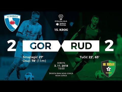 15.krog: Gorica - Rudar 2:2 ; Prva liga Telekom Slovenije 2018/2019