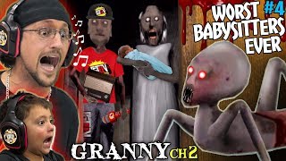 DON'T LET GRANNY BABYSIT YOUR KIDS! + Grandpa is a FGTeeV Fan! (Granny Chapter 2 Update)