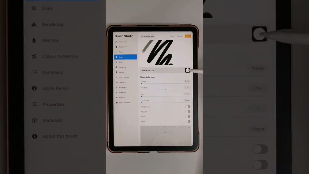 Shadow Brush Procreate Tutorial #shorts
