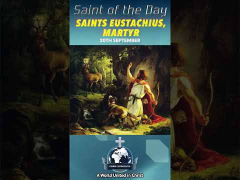 ✨ 20th September Saint of the Day: St. Eustachius, Martyr 🙏🦁 Soldier Saint by Faith and Suffering ⚔️