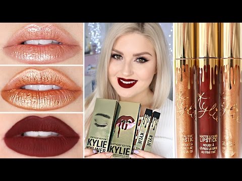 Kylie Cosmetics Birthday Collection ♡ DUPES, Swatches & Review Video