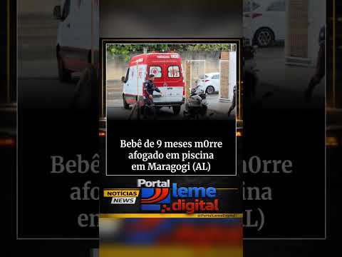 Um bebê de nove meses m0rreu afogado, na tarde desse sábado (28/3)