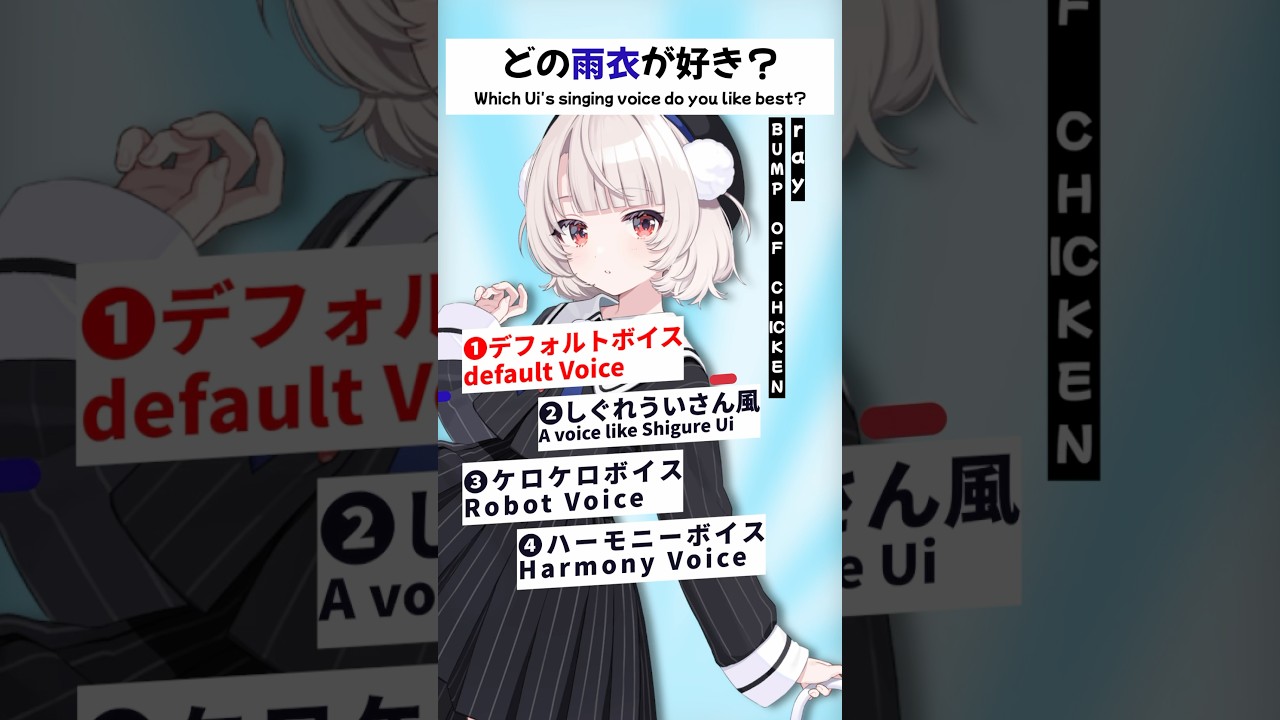 ray【どの雨衣が好き？】#雨衣 #歌ってみた #超かぐや姫