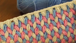 Crochet baby blanket zigzag pattern with spikes for beginners 😊