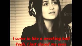 Jasmine Thompson Wrecking Ball + Lyrics