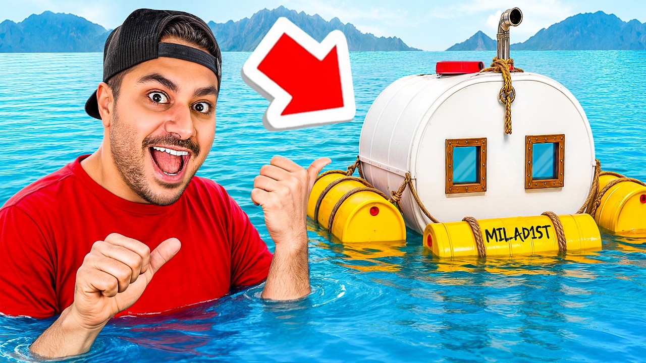 زیر‌دریایی ساختیم! غرق شد😂⛵🌊