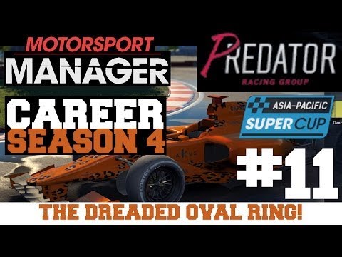 S0411: THE DREADED OVAL RING! Predator Racing - Motorsport Manager PC
