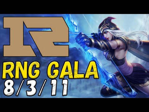 RNG GALA アッシュ(Ashe) VS エズリアル(Ezreal) BOT ADC patch 12.18 NA RANK