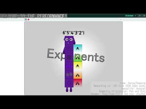 Repeated Exponentiation Function (REF) Numberblocks Band [The Beginning]