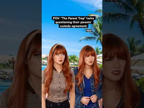POV: The Parent Trap twins questioning their parents’ custody agreement. #90s #90skids #nostalgia