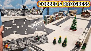 LEGO Winter Village Cobblestone Progress! Pizza in Chocolate?