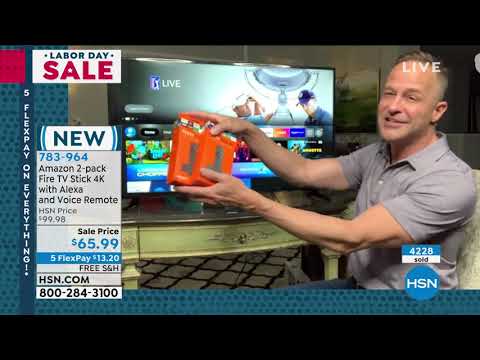 Amazon 2pack Fire TV Stick 4K with Alexa and Voice Remote