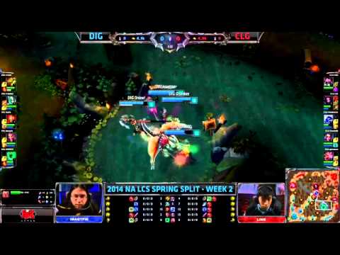 Level 1 Dragon by Dignitas - DIG vs CLG - Week 2 LCS Spring 2014