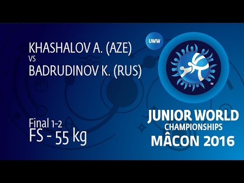 GOLD FS - 55 kg: A. KHASHALOV (AZE) df. K. BADRUDINOV (RUS), 12-5