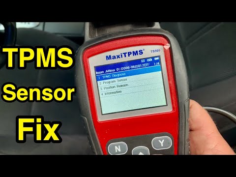 How to replace & reprogram TMPS sensors using MaxiTPMS tool -Tire Pressure Monitoring System relearn