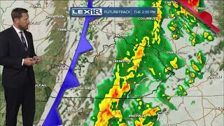 Showers and T-Showers Tuesday