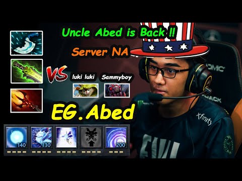 Abed Puck A-GOD MIDLANE Back to Dominate Server NA Pub Game Dota 2 7.28 pro Gameplay
