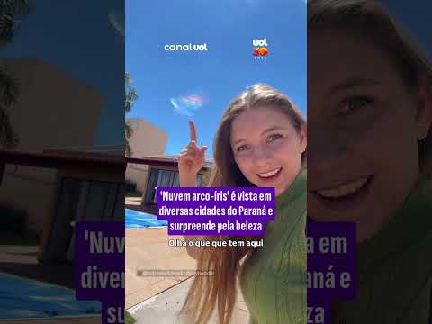 Espetáculo no céu do Paraná: Fenômeno raro de ‘nuvem arco-íris’ impressiona moradores