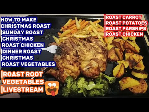 HOW TO MAKE CHRISTMAS ROAST |CHRISTMAS ROAST CHICKEN |CHRISTMAS RECIPES|ROAST CARROTS|ROAST POTATOES