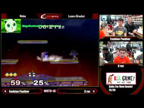 WATO-IG: Melee Singles - Fashion Panther [Sheik] vs C rez [Falcon]