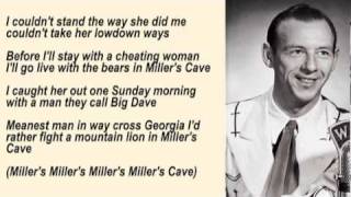Hank Snow - Miller&#39;s Cave with Lyrics