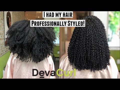 We Visited A DevaCurl Salon| DevaCut, Styling + More!|...