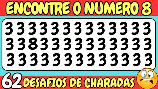🕵️♂️🙈🧠ACHE O NUMERO A LETRA E O EMOJI DIFERENTE Super Quiz Das Charadas DIFICIL E INSANO