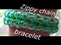 How to make the zippy chain rainbow loom bracelet ...