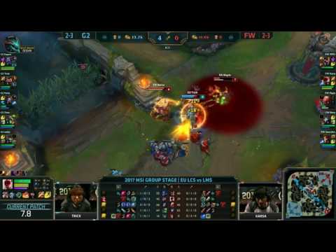 G2 vs FW (G2 Esports vs Flash Wolves) Highlights MSI 2017 Group Stage